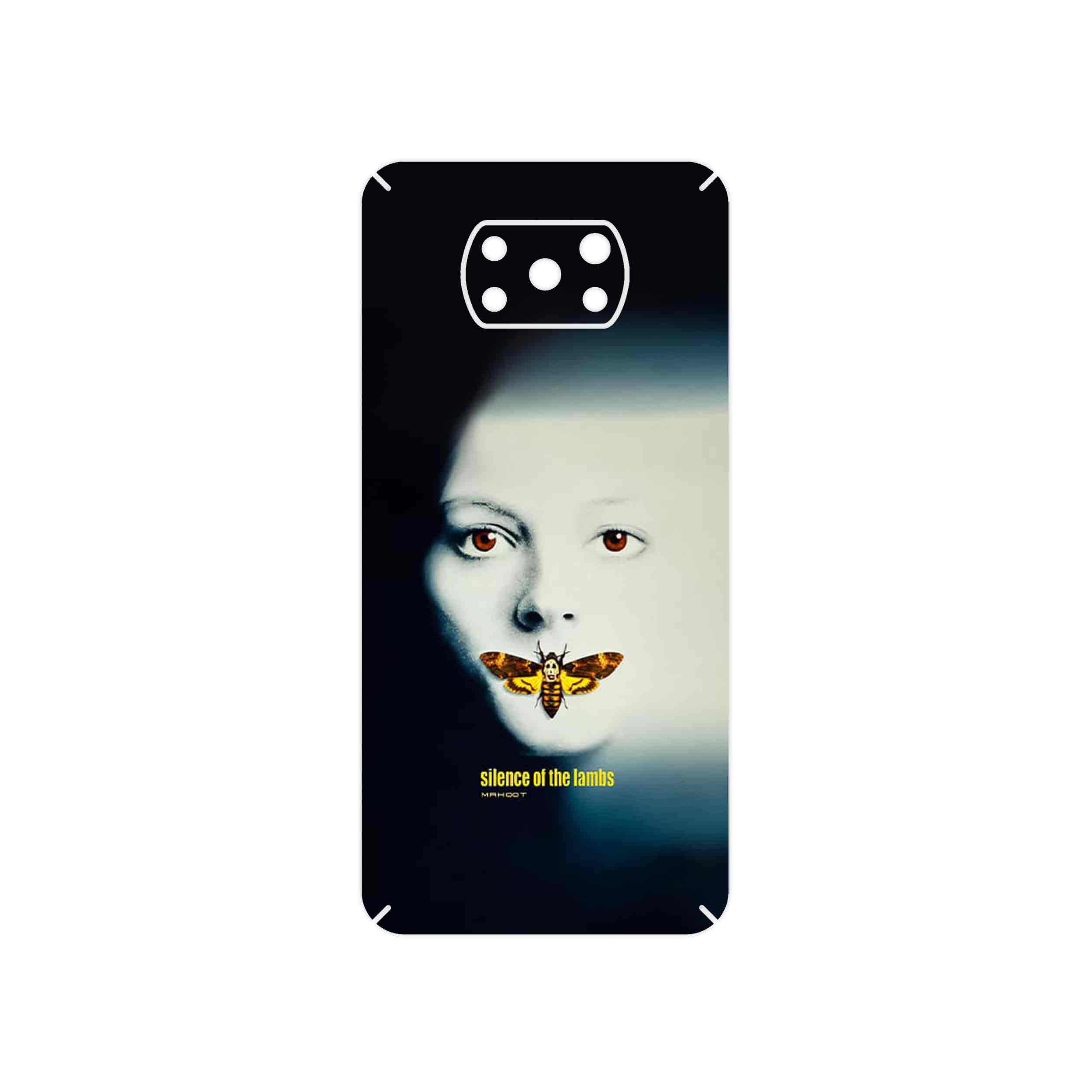 برچسب پوششی ماهوت مدل Silence of the Lambs مناسب برای گوشی موبایل شیائومی Poco X3 Pro