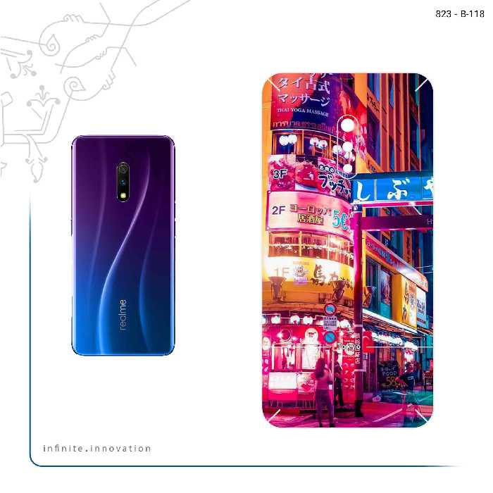 برچسب پوششی ماهوت مدل Tokyo City مناسب برای گوشی موبایل اپو Realme X