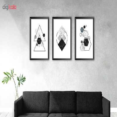 تابلو پلاتین کد P007-ploygon مجموعه 3 عددی