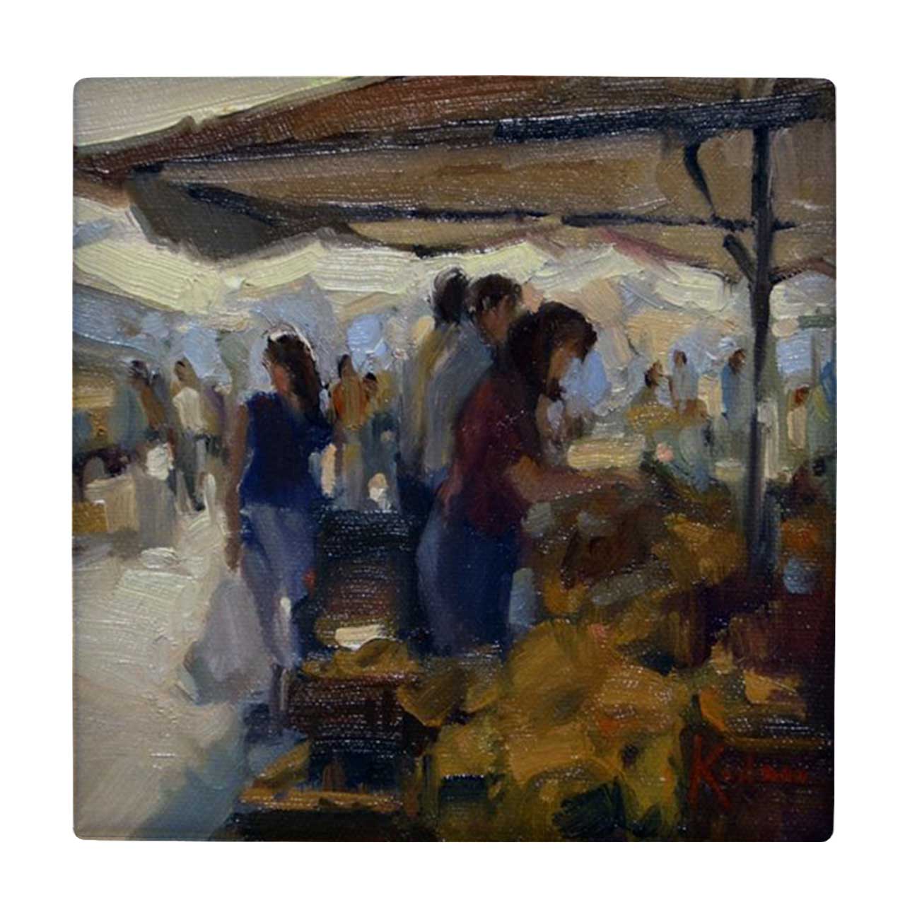 کاشی کارنیلا طرح نقاشی بازار روز کد wkk1729