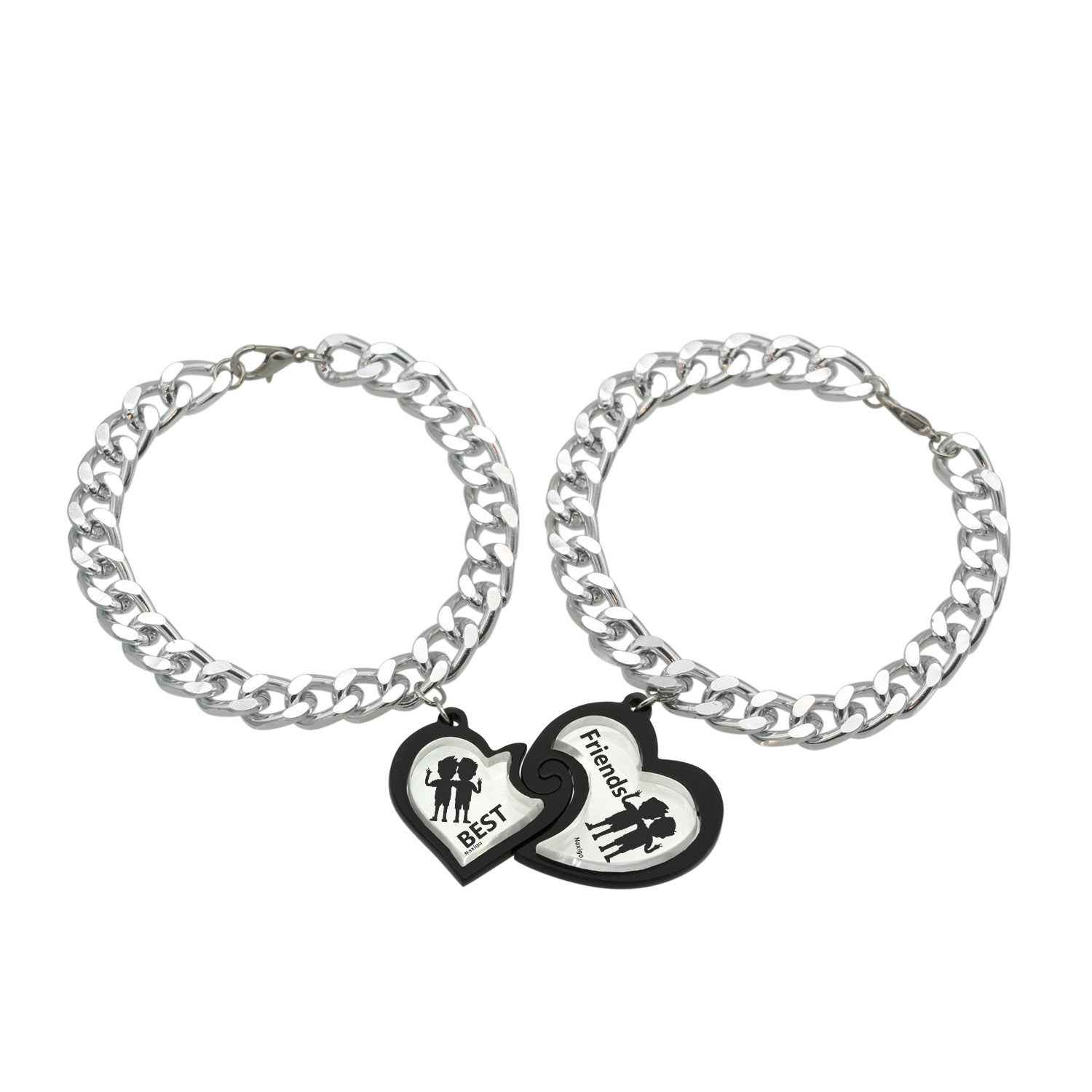 دستبند ناکسیگو مدل Best Friends کد DB7090 مجموعه 2 عددی