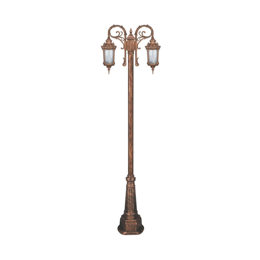 چراغ دوشاخه حیاطی و پارکی تکشیدفام مدل روبینا کد 91215-15-8423