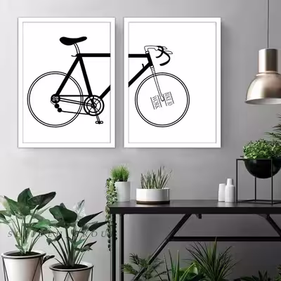 تابلو مدل Bike مجموعه 2 عددی