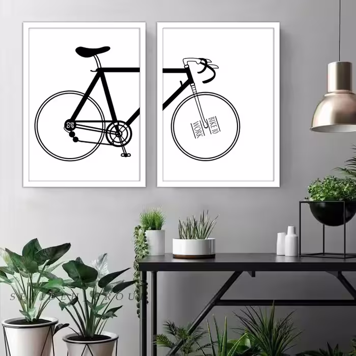 تابلو مدل Bike مجموعه 2 عددی