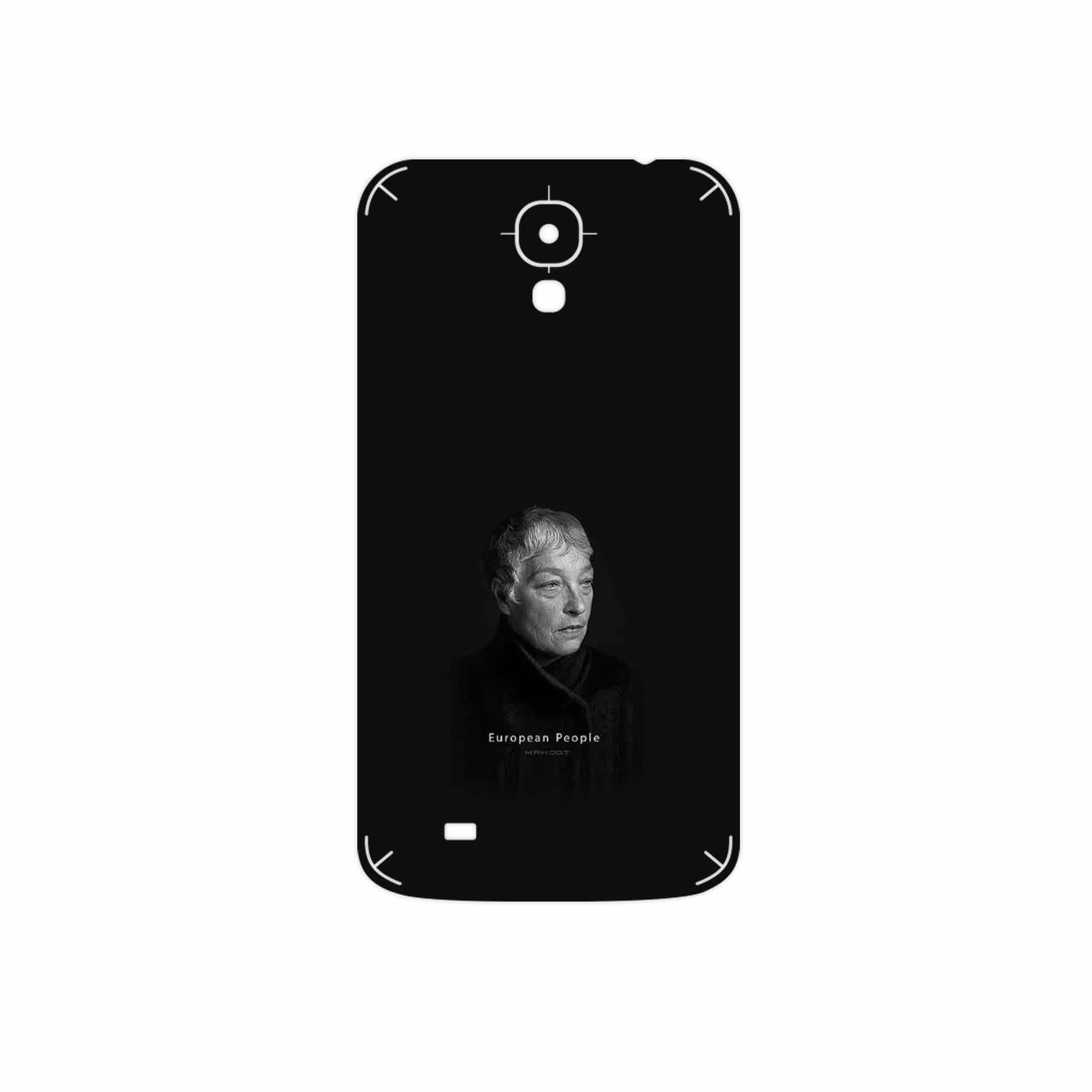 برچسب پوششی ماهوت مدل Portrait of a European Woman مناسب برای گوشی موبایل سامسونگ Galaxy Mega 6.3 I9200