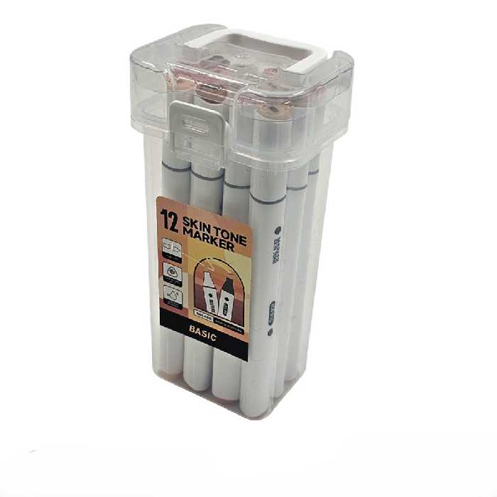 ماژیک 12 رنگ راندو بیسیک رنگ پوست کد 4413