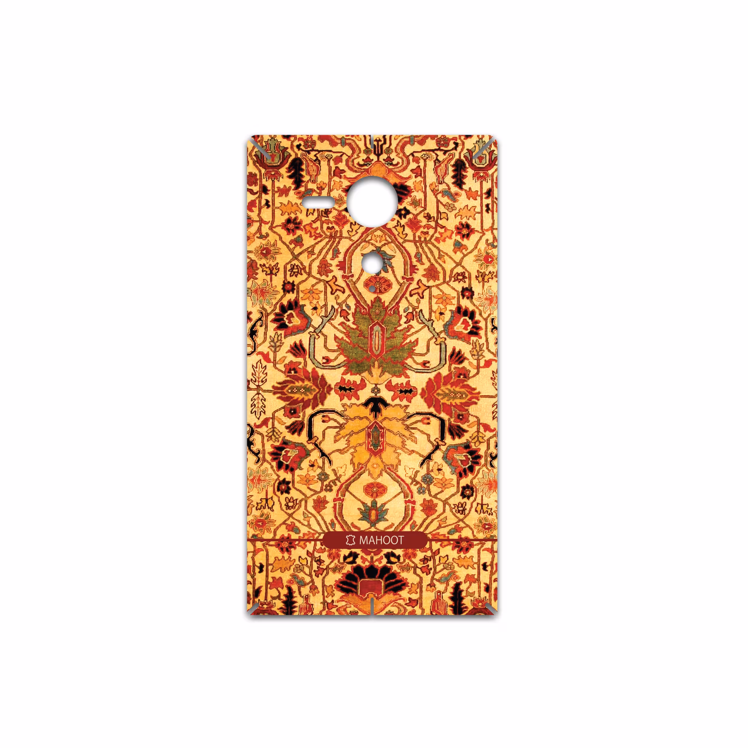 برچسب پوششی ماهوت مدل Persian-Carpet-Yellow مناسب برای گوشی موبایل سونی Xperia SP