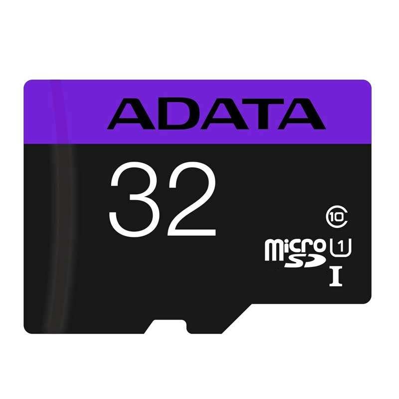 کارت حافظه‌ microSD ای دیتا مدل Premier کلاس 10 استاندارد UHS-I U1 سرعت 80MBps ظرفیت 32 گیگابایت به همراه با آداپتور SD