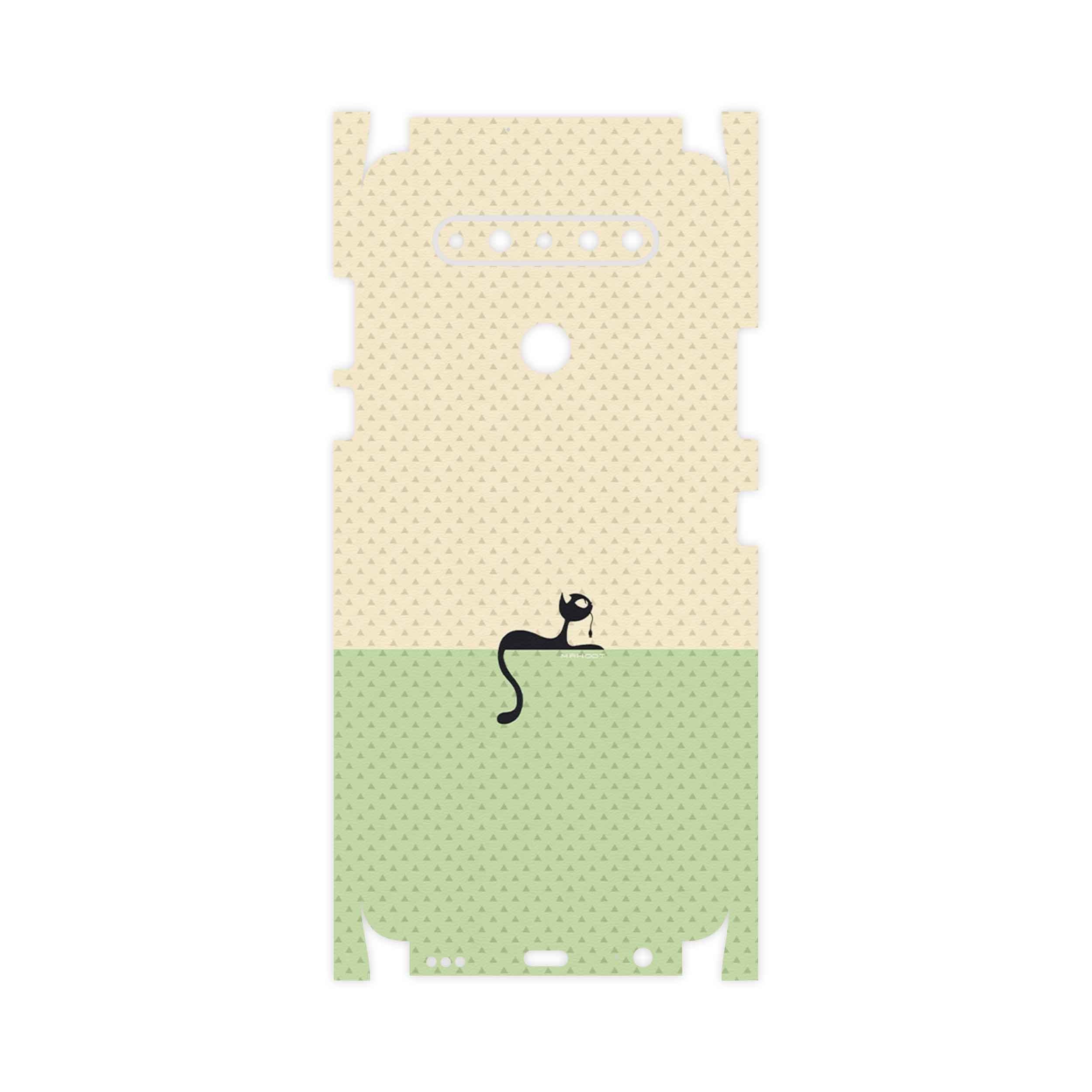 برچسب پوششی ماهوت مدل Minimal Internet Cat Icon-FullSkin مناسب برای گوشی موبایل ال جی K51s
