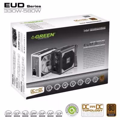 منبع تغذیه مدل GP530A-EUD گرین Green