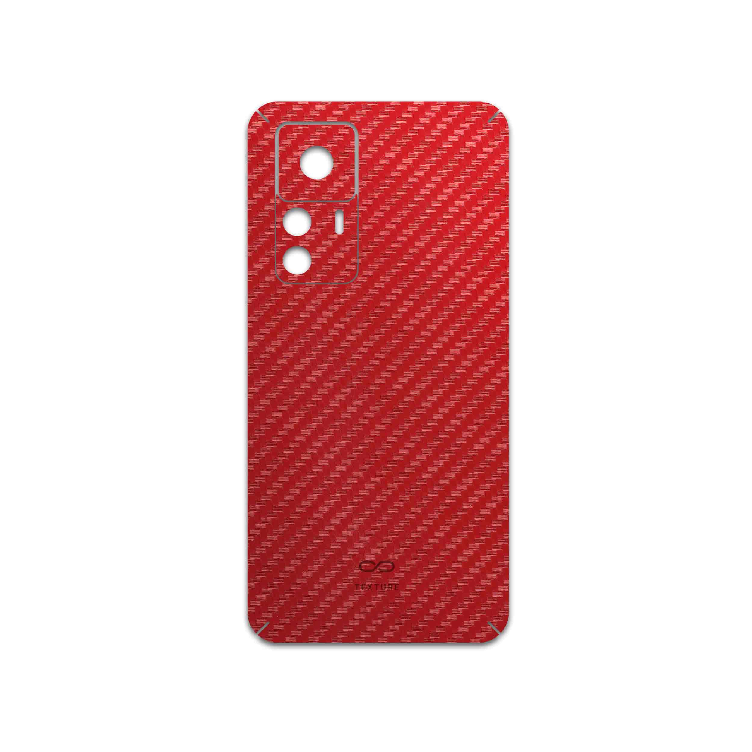 برچسب پوششی ماهوت مدل Red-Fiber مناسب برای گوشی موبایل شیائومی 12T Pro