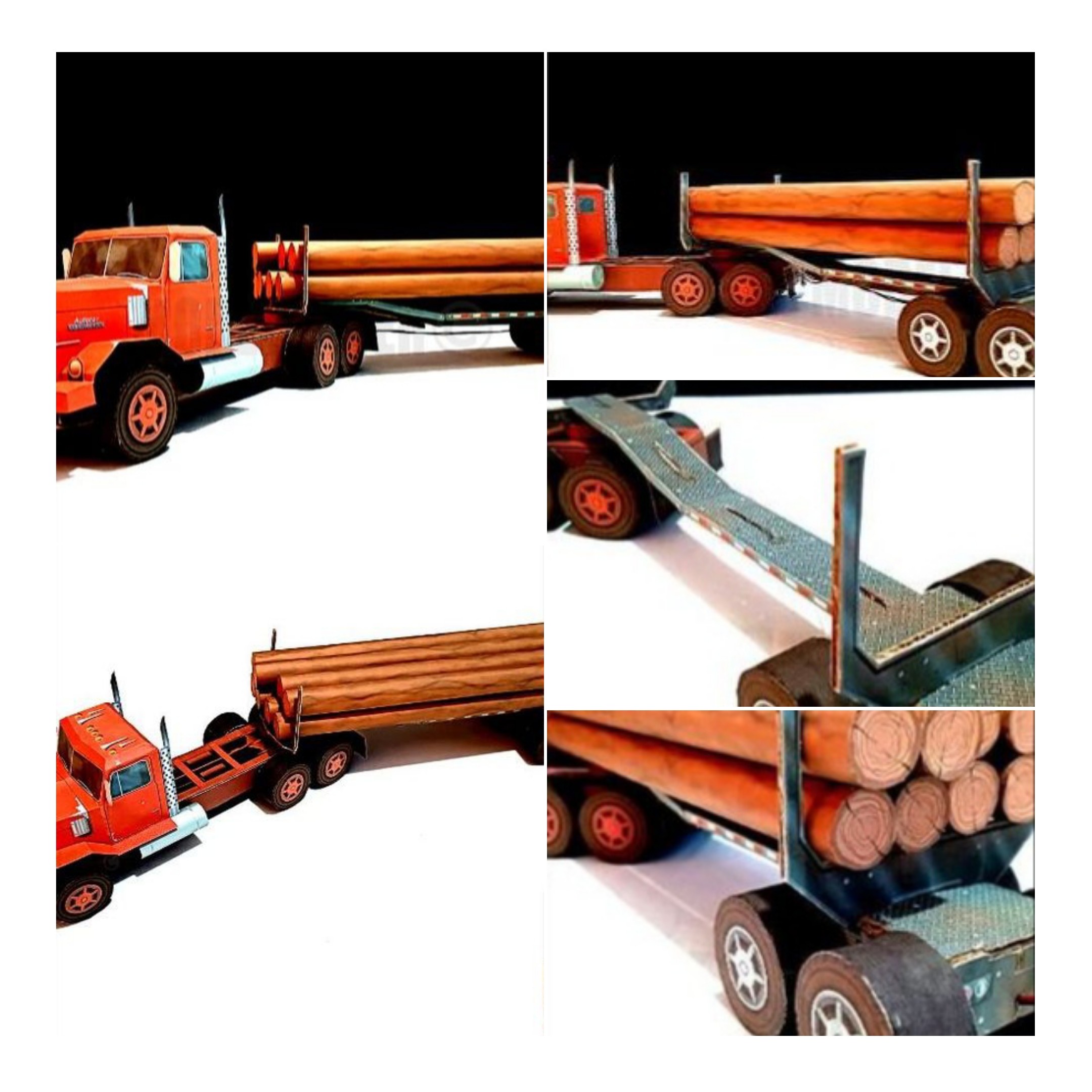 کیت ساخت ماکت  تریلی ماک