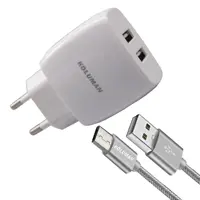 شارژر دیواری کلومن مدل KC-H705 به همراه کابل تبدیل MICRO USB