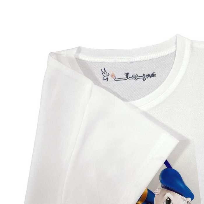 تی شرت بچگانه پرمانه طرح دونالد داک کد pmt.5355