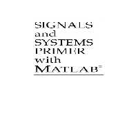 خرید و دانلود نسخه کامل کتاب Signals and Systems Primer with MATLAB