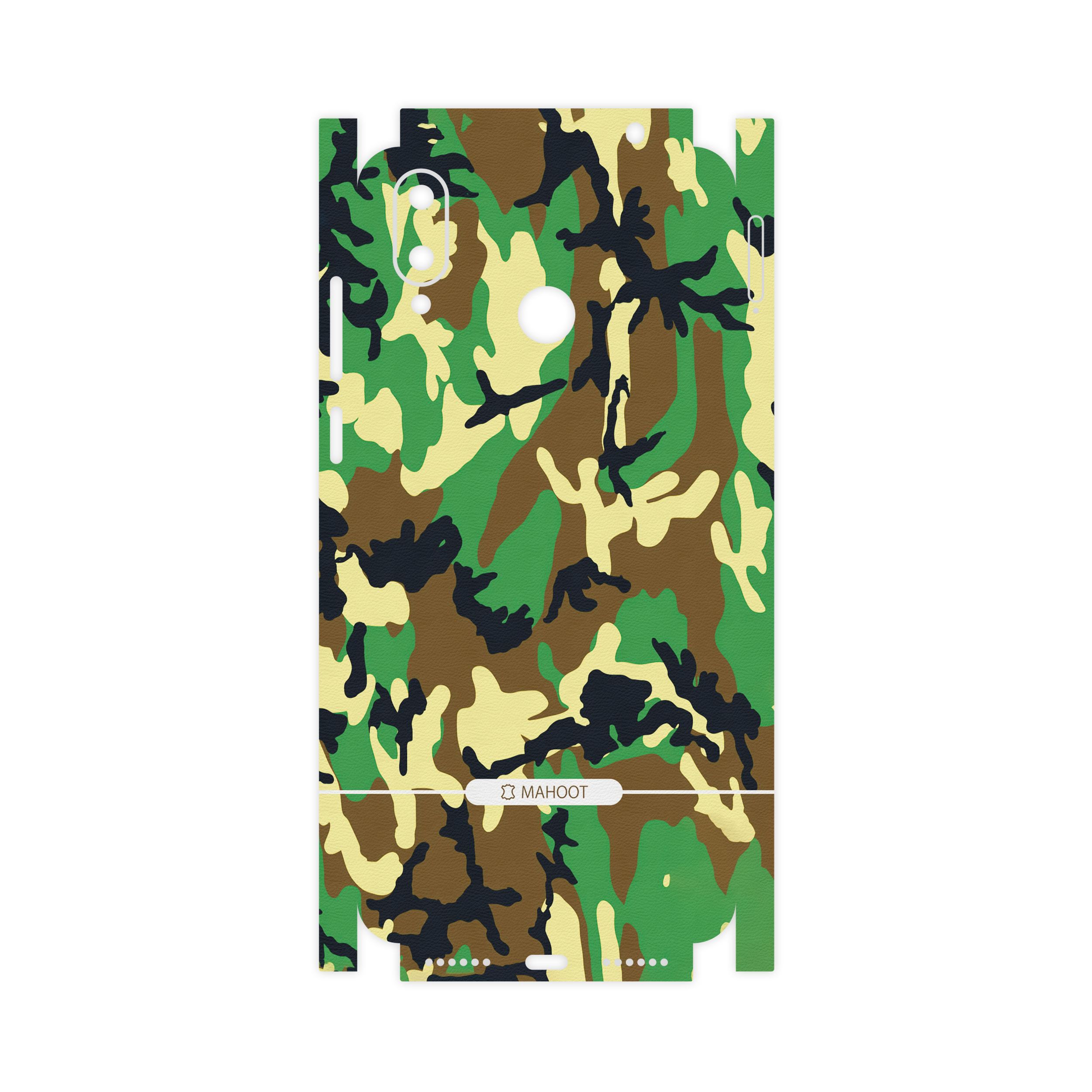 برچسب پوششی ماهوت مدل Army-Green1-Pattern-FullSkin مناسب برای گوشی موبایل جی پلاس Q10