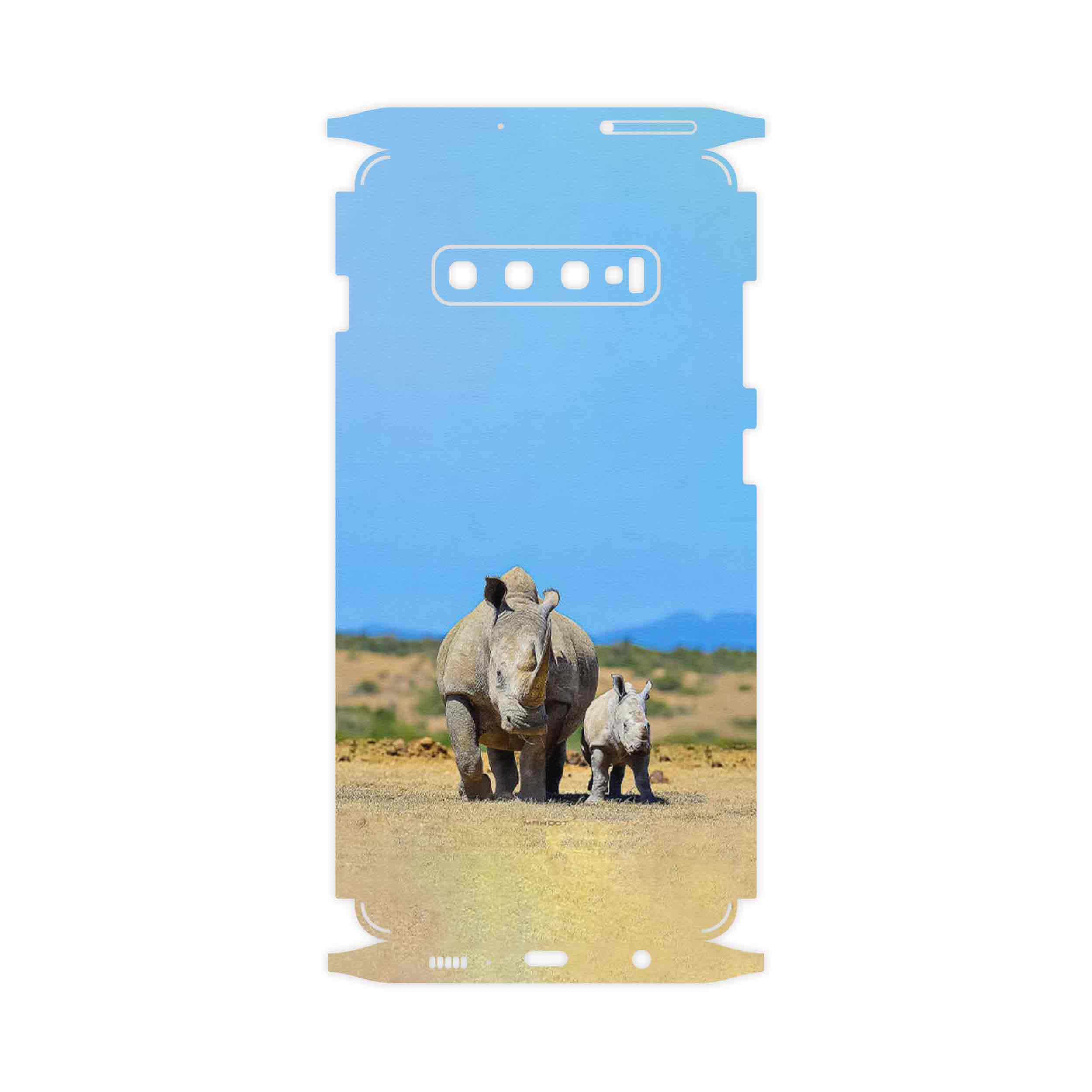 برچسب پوششی ماهوت مدل Rhino-FullSkin مناسب برای گوشی موبایل سامسونگ Galaxy S10 Plus