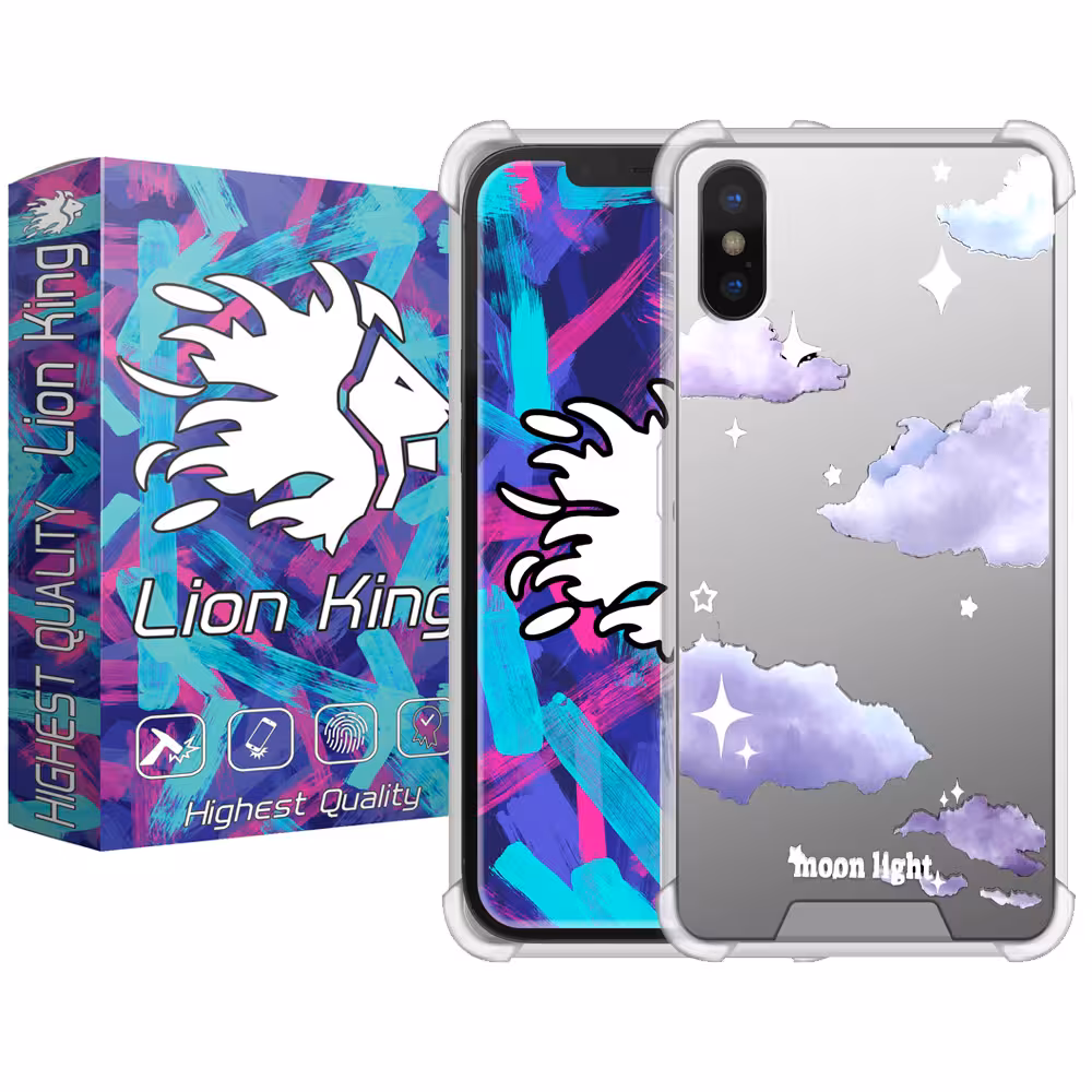 کاور لاین کینگ  طرح آسمان مناسب برای گوشی موبایل اپل iPhone X/Xs