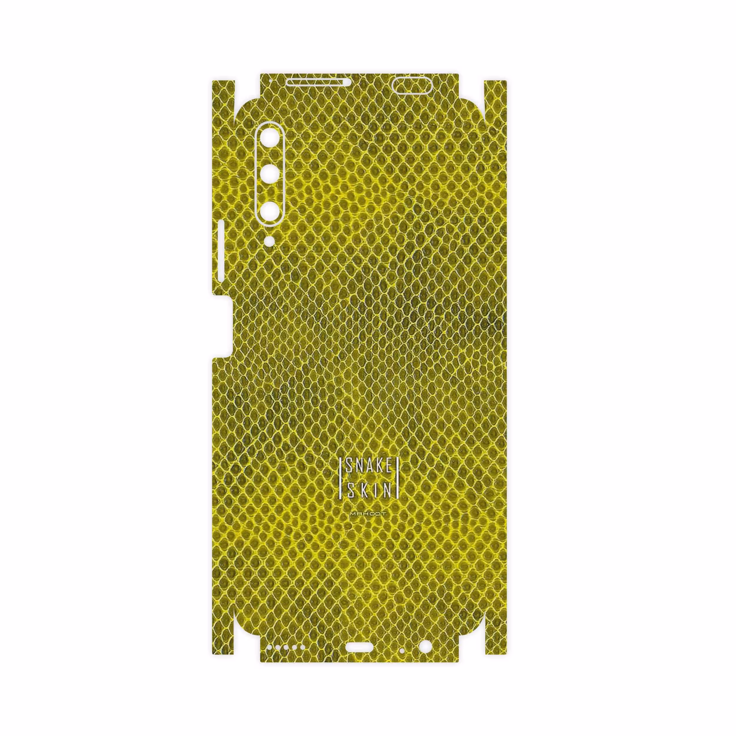 برچسب پوششی ماهوت مدل Yellow Snake Skin-FullSkin مناسب برای گوشی موبایل هوآوی Y9S