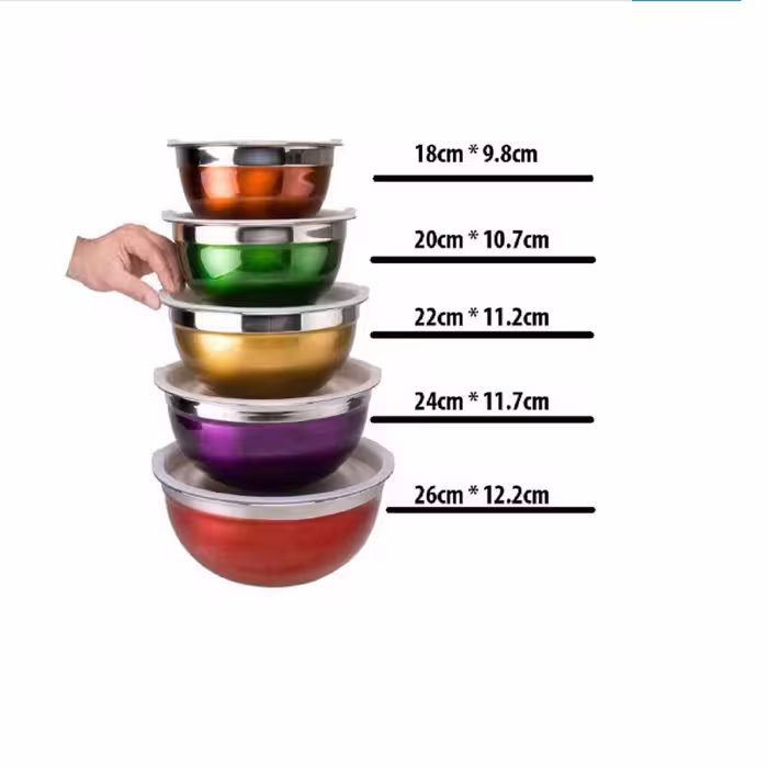 لگن اشپزخانه 777 استار مدل BWLS-105 مجموعه 5 عددی