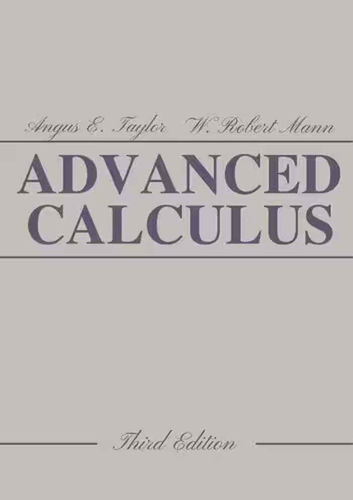 خرید و دانلود نسخه کامل کتاب Advanced Calculus
