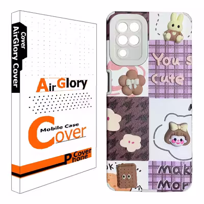 کاور ایرگلوری مدل عروسکی خرسی مناسب برای گوشی موبایل سامسونگ Galaxy A12