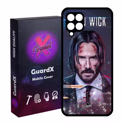 کاور گارد ایکس طرح John Wick مدل Glass10145 مناسب برای گوشی موبایل سامسونگ Galaxy A12