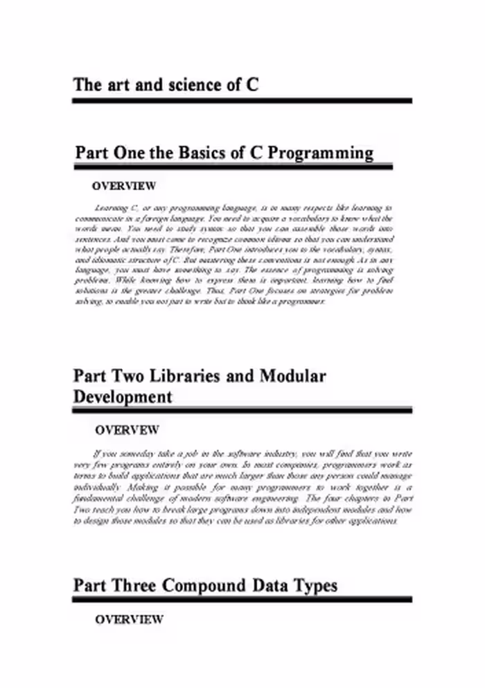 خرید و دانلود نسخه کامل کتاب The Art and Science of C: A Library Based Introduction to Computer Science