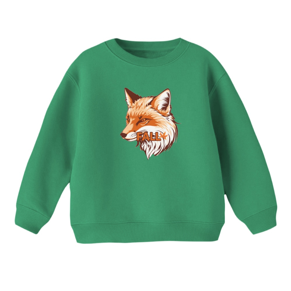 سویشرت بچگانه مدل روباه کد 9 رنگ سبز
