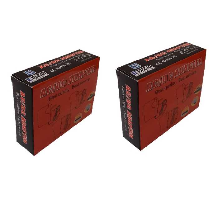 آداپتور 12 ولت 1 آمپر انزو مدل EU بسته دوعددی