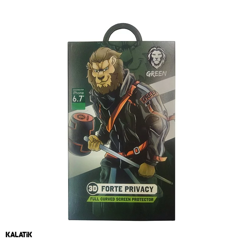 محافظ تمام صفحه گوشی اپل iPhone 13/13 Pro مدل گرین Privacy شیشه ای