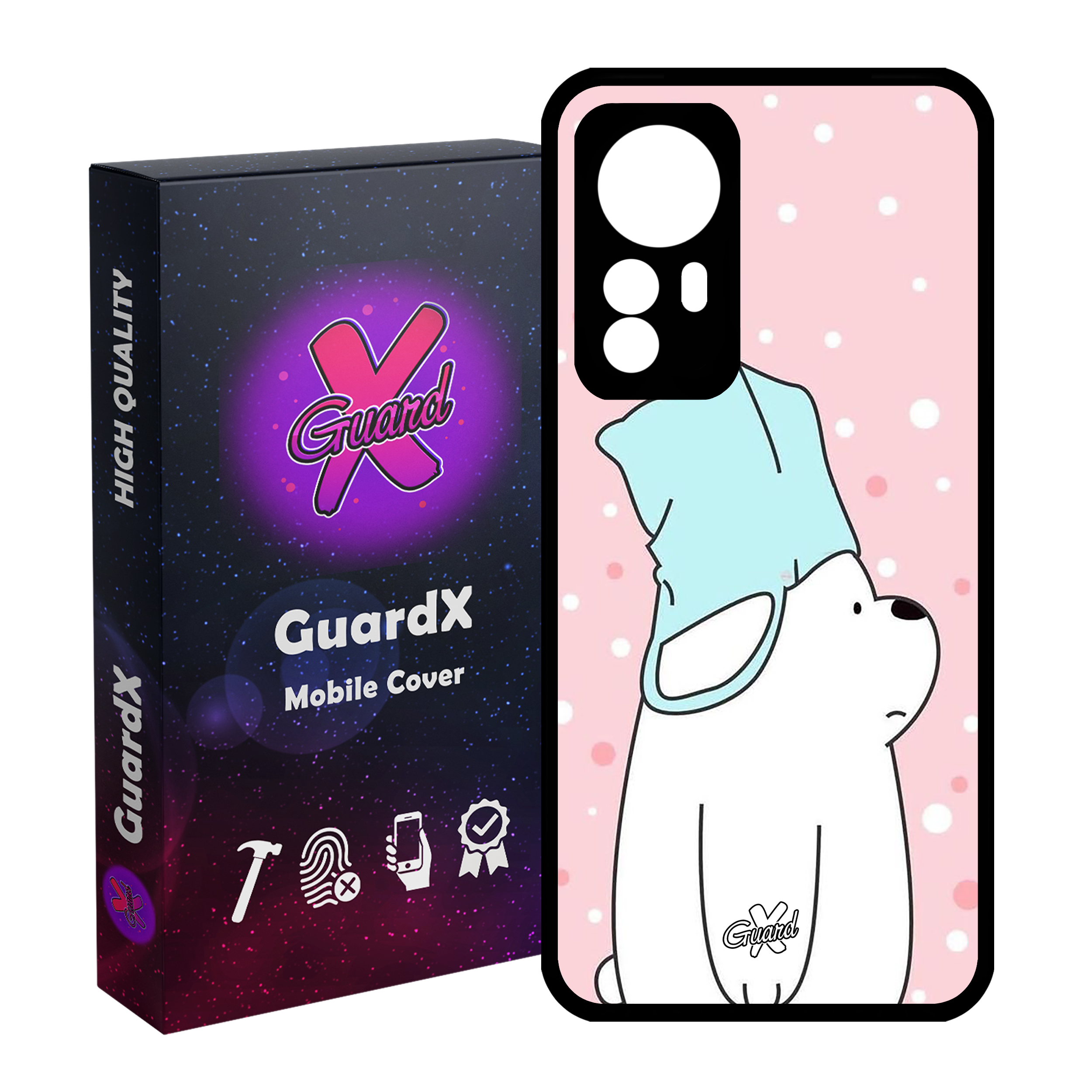 کاور گارد ایکس طرح Bear مدل Glass10019 مناسب برای گوشی موبایل شیائومی Mi 12 Pro/Mi 12S Pro