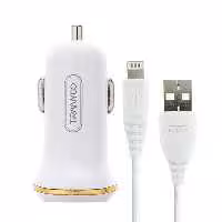 شارژر فندکی ترانیو مدل C11 به همراه کابل تبدیل USB به لایتنینگ