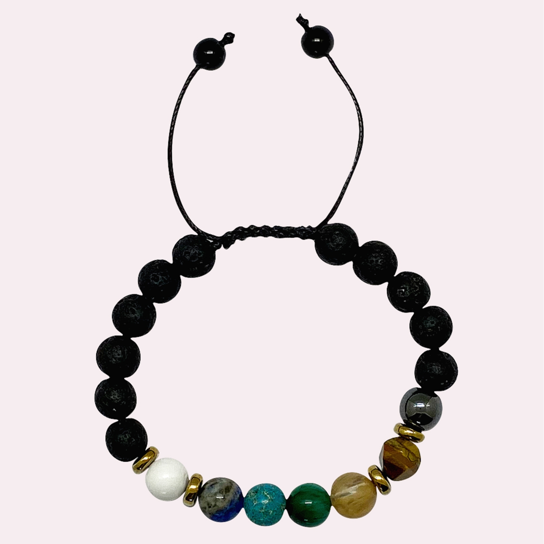 دستبند مدل هفت چاکرا لاوا