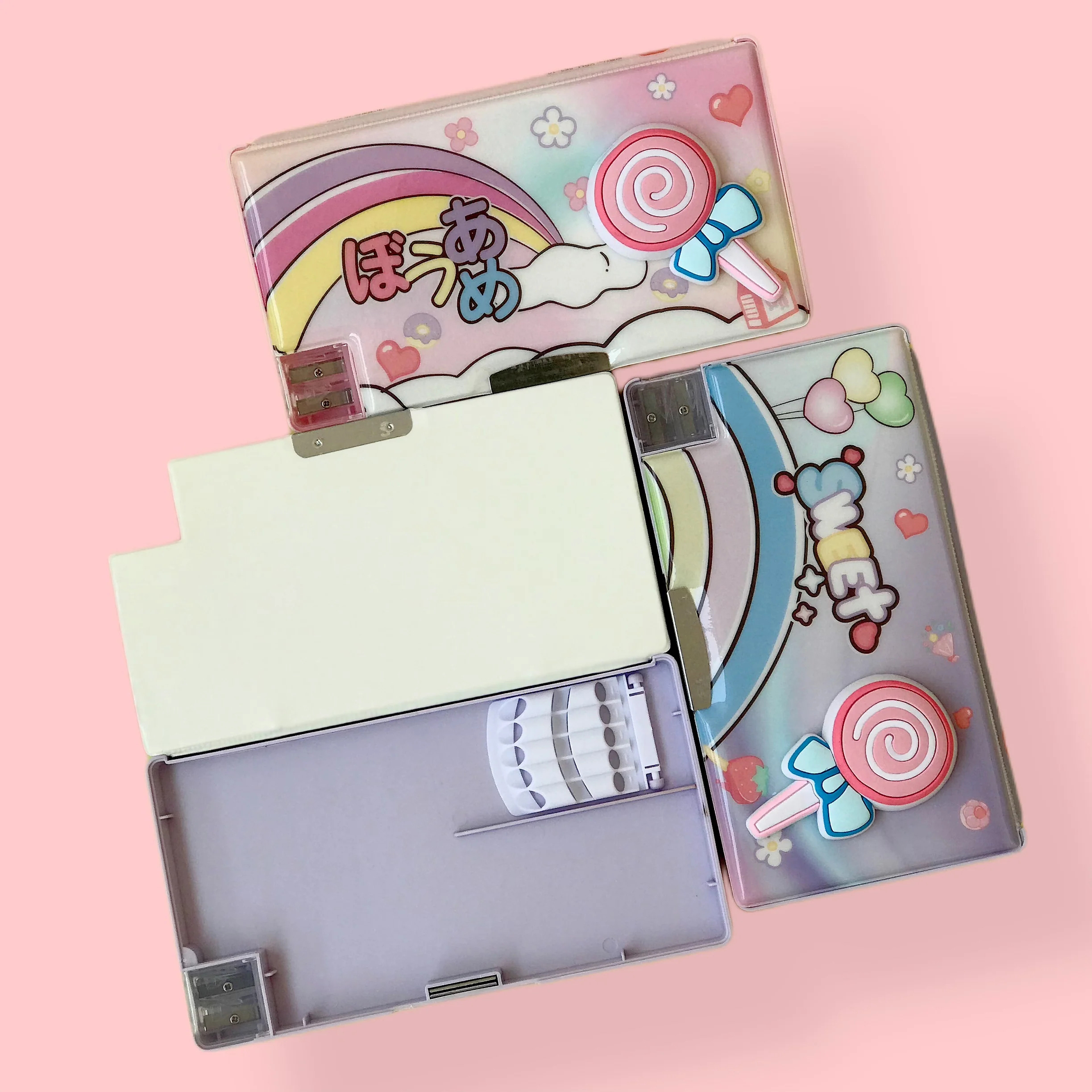 جامدادی مگنتی بزرگ طرح آبنبات چوبی لولی پاپ