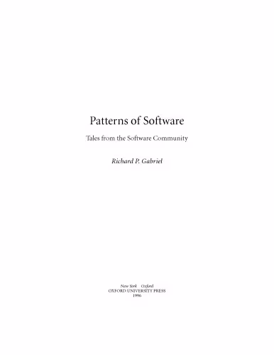 خرید و دانلود نسخه کامل کتاب Patterns of Software: Tales from the Software Community