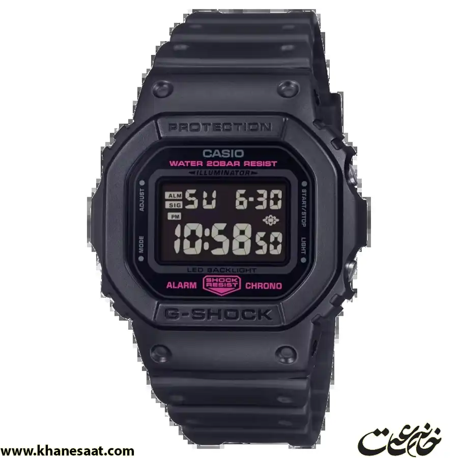 ساعت مچی مردانه-زنانه کاسیو جی شاک مدل DW-5600PK-1DR