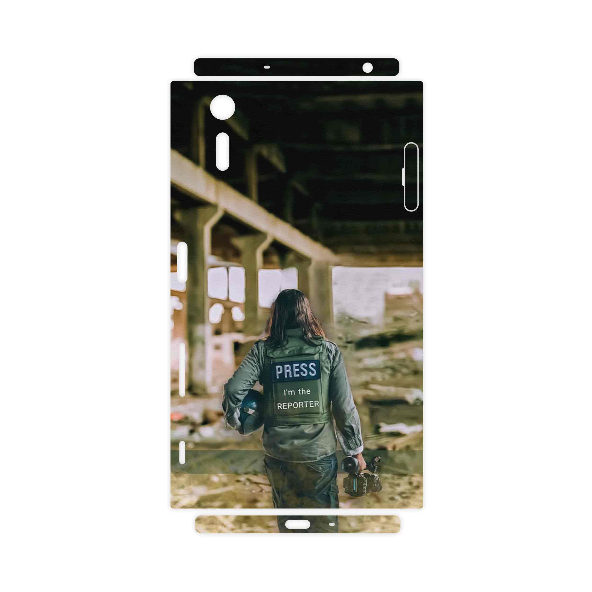 برچسب پوششی ماهوت مدل Reporter-FullSkin مناسب برای گوشی موبایل سونی Xperia XZ