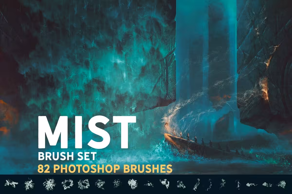دانلود ست براش فتوشاپ Mist