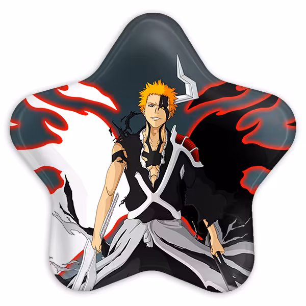 پیکسل خندالو طرح ایچیگو کوروساکی انیمه بلیچ Bleach مدل ستاره ای کد 4951