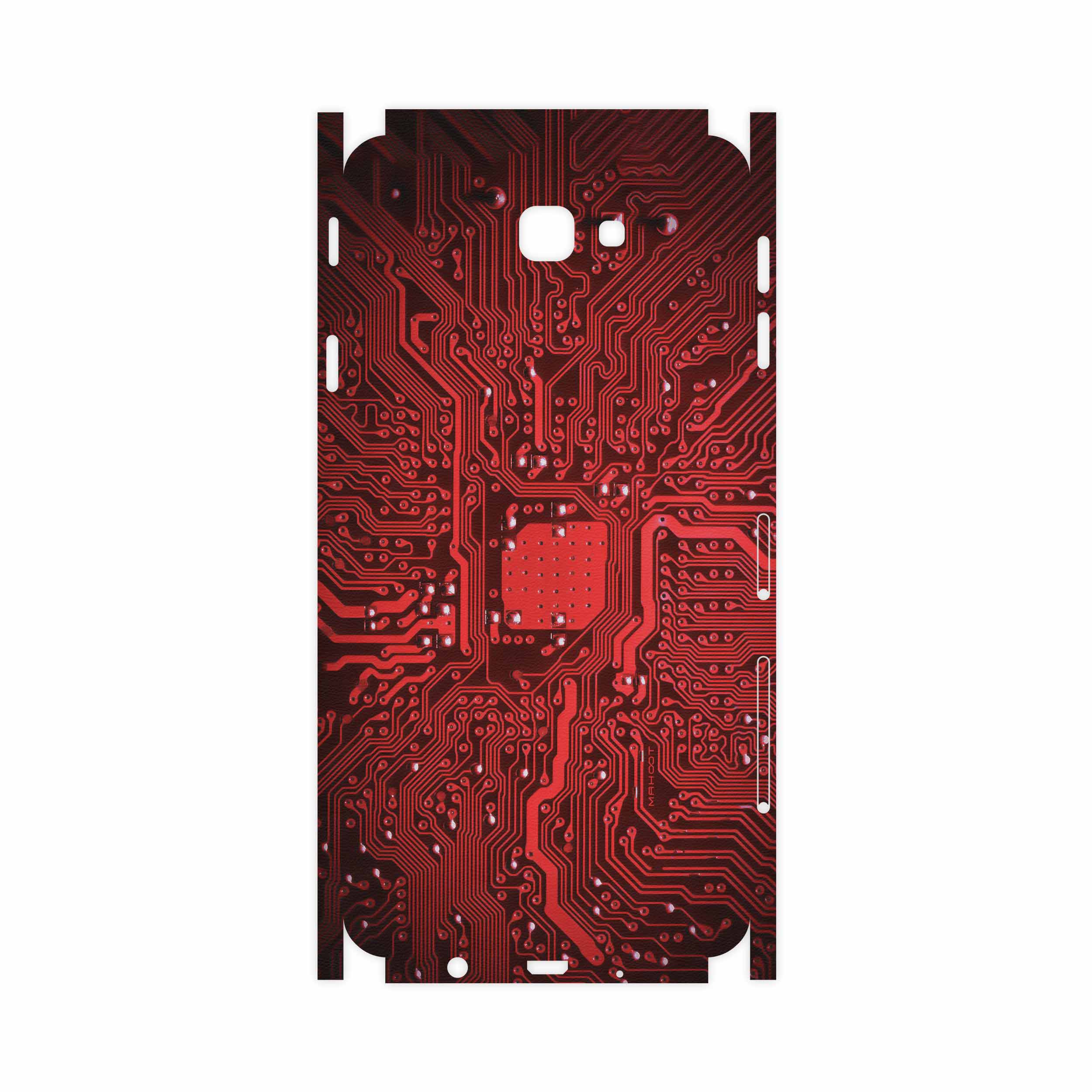 برچسب پوششی ماهوت مدل Red Printed Circuit Board-FullSkin مناسب برای گوشی موبایل سامسونگ Galaxy J7 Prime