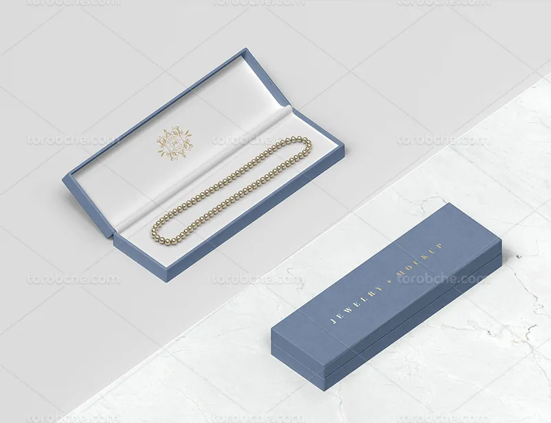 موکاپ جعبه جواهرات برای طراحی | گرافیک با طعم تربچه