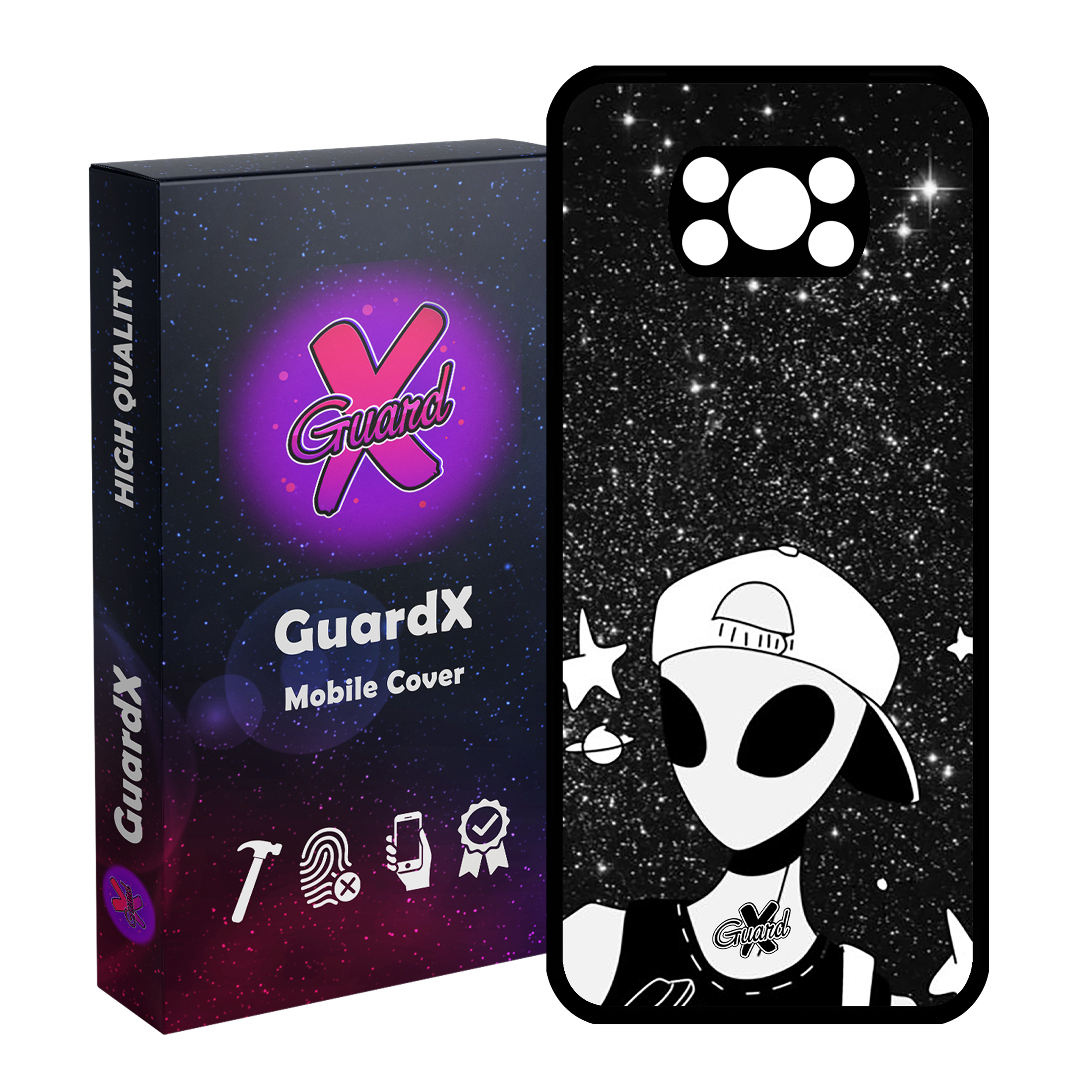 کاور گارد ایکس طرح Alien مدل Glass10307 مناسب برای گوشی موبایل شیائومی Poco X3 / Poco X3 NFC