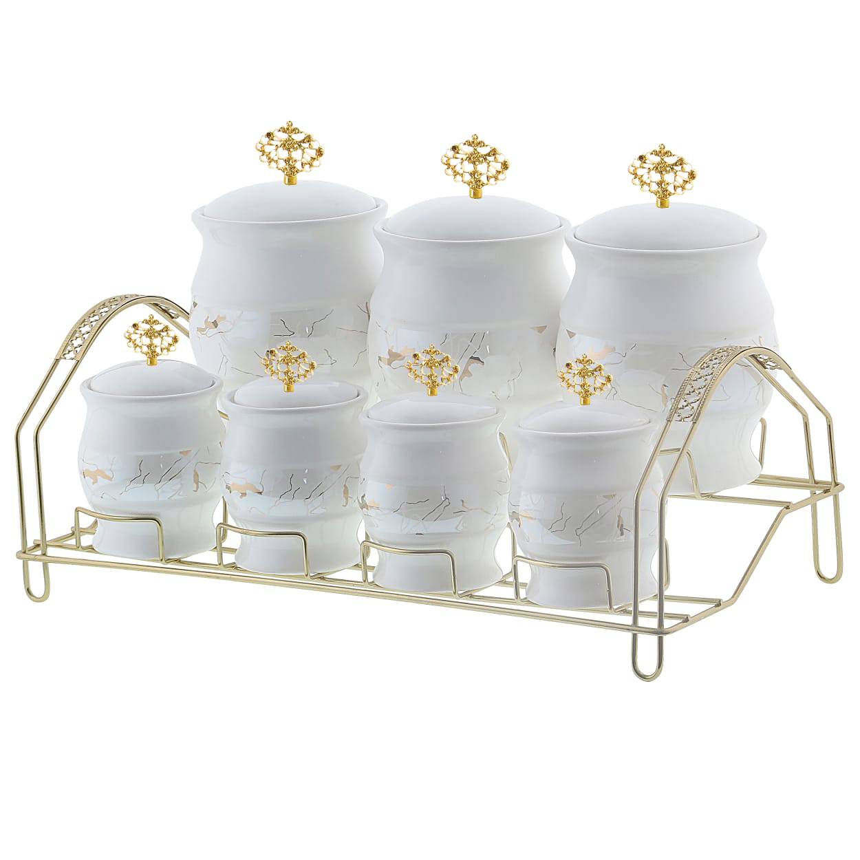  ست جای ادویه 7 پارچه مدل 1104W به همراه استند