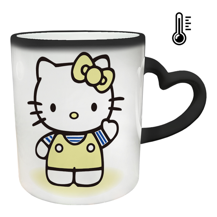 ماگ حرارتی مدل دسته قلبی طرح کیتی کد 51