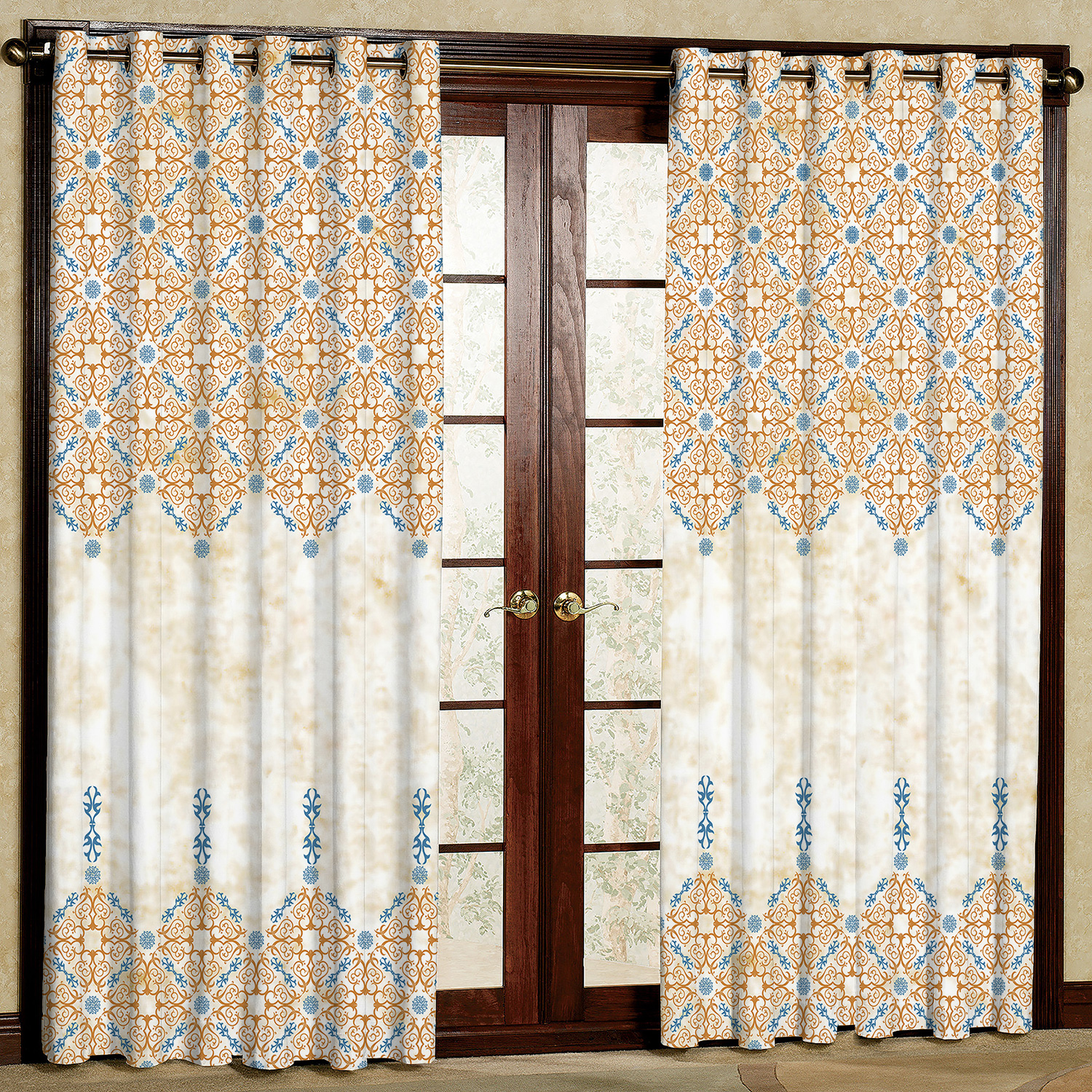 پرده مدل هازان پانچی کد 4226 سایز 140x200 سانتی متر