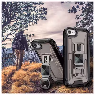 کاور آیرون من مدل Shock Proof مناسب برای گوشی موبایل اپل iPhone 13 Pro به همراه قلم لمسی