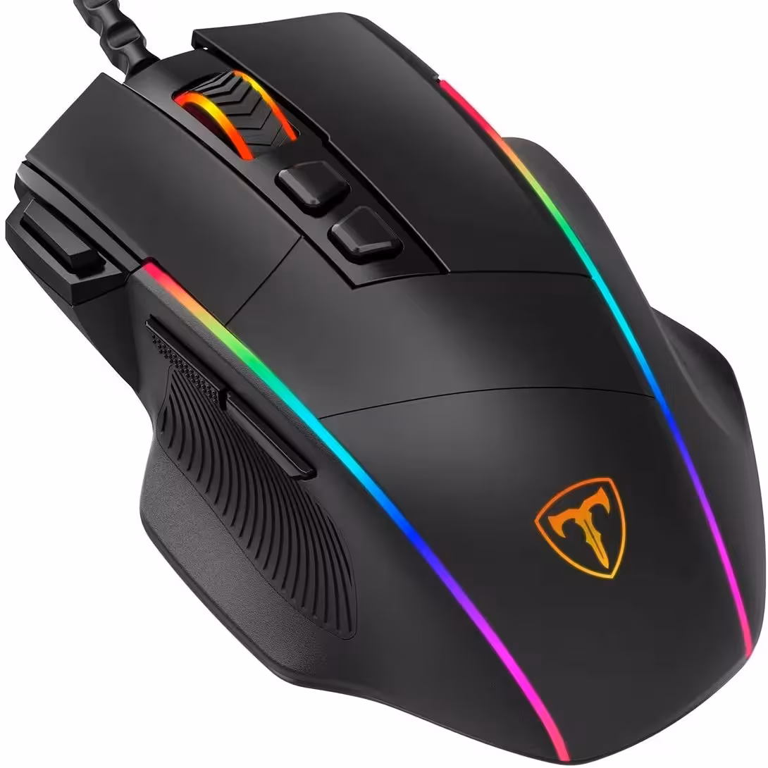 موس گیمینگ T-Dagger رنگ مشکی  وزن تقریبی 300 گرم 