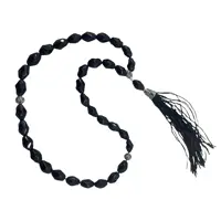 تسبیح گالری ظهیرالدینی مدل نقره ROS-78 اونیکس