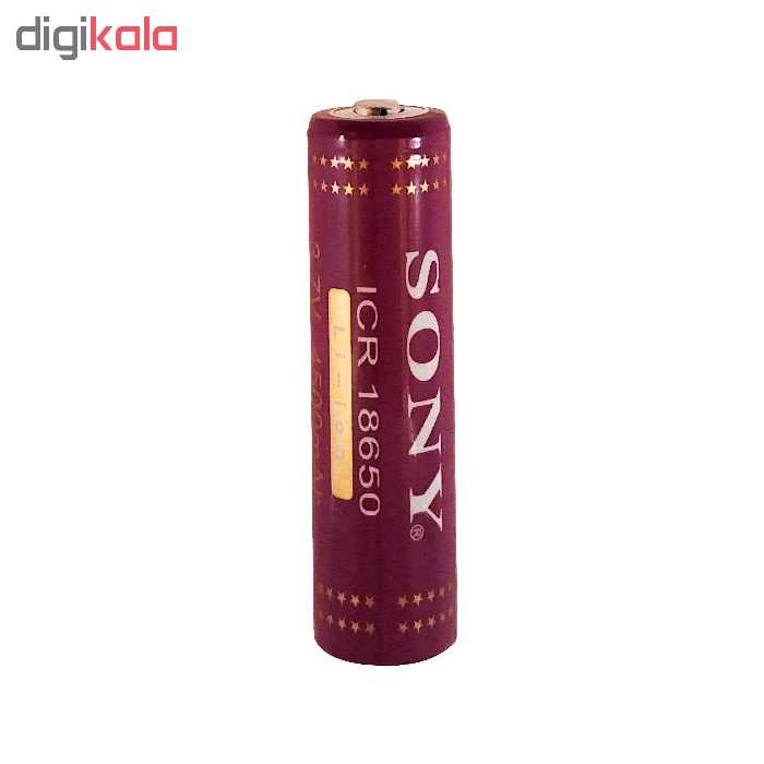 باتری لیتیوم-یون قابل شارژ سونی کد ICR-18650 ظرفیت 4500 میلی آمپرساعت بسته 2 عددی